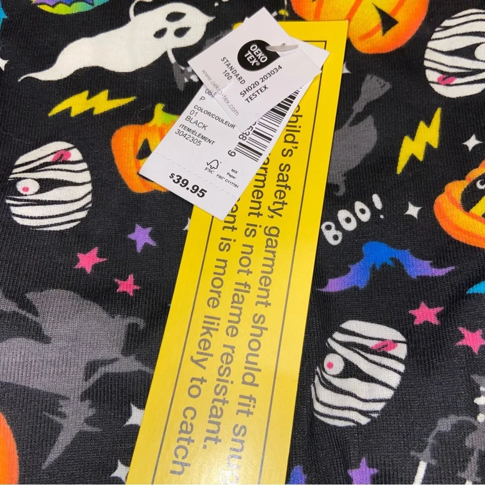The Childrens Place Pajamas Size 14 Glow In The Dark Halloween Unisex Boys Girls